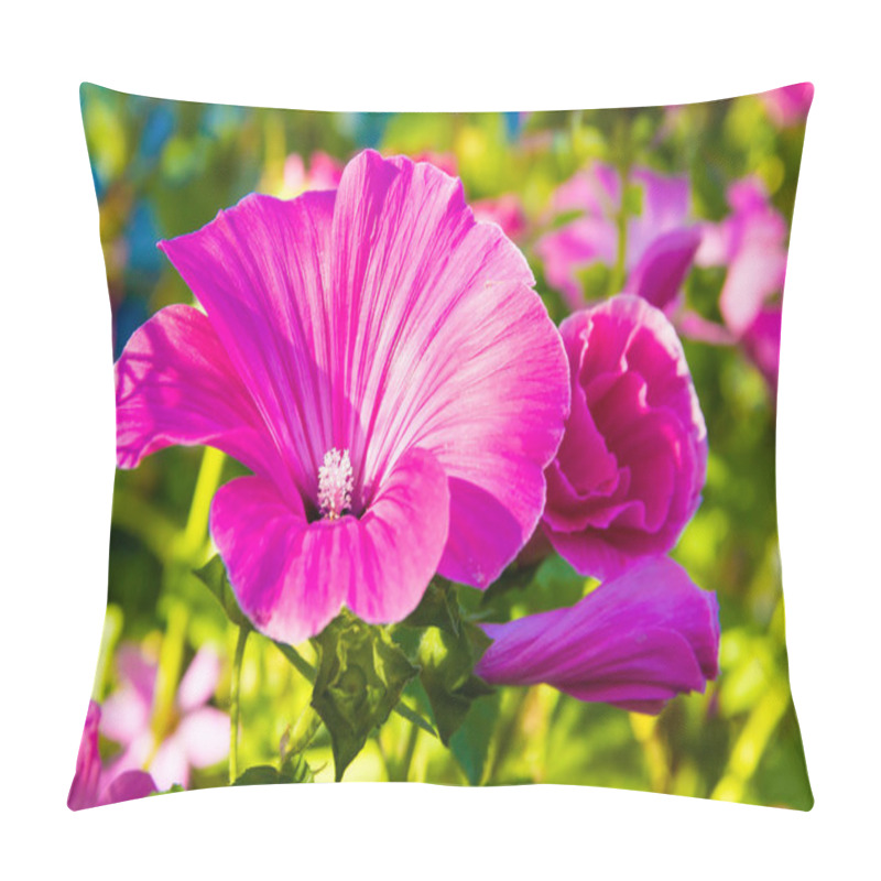 Personality  Single Violet Flowers. Pillow Covers