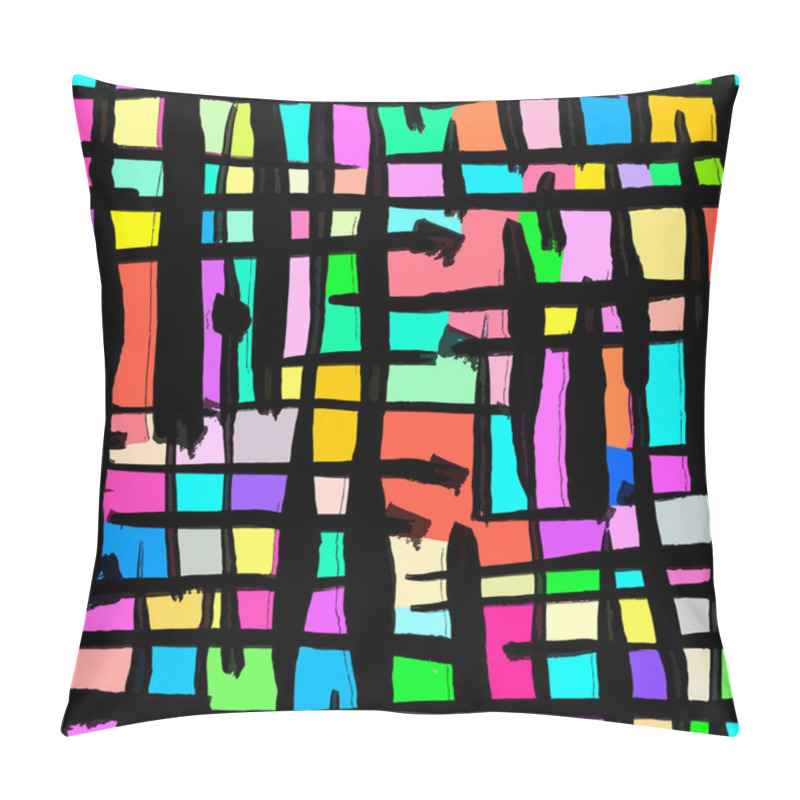 Personality  Memphis Style Hand Drawn Textured Seamless Pattern Pillow Covers