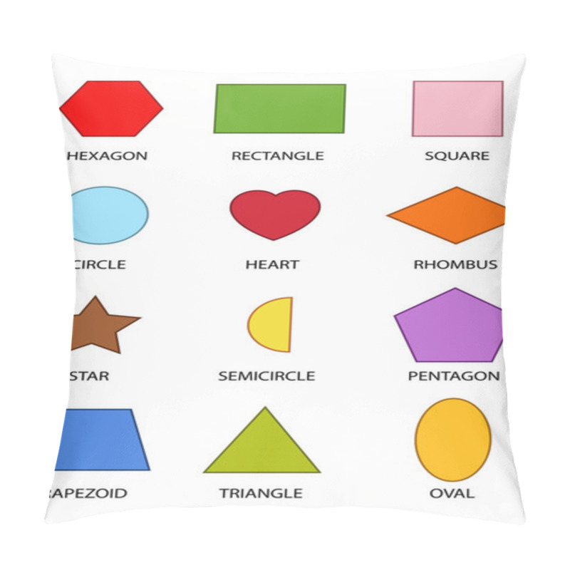 Personality  12 Colourful Shapes Pillow Covers