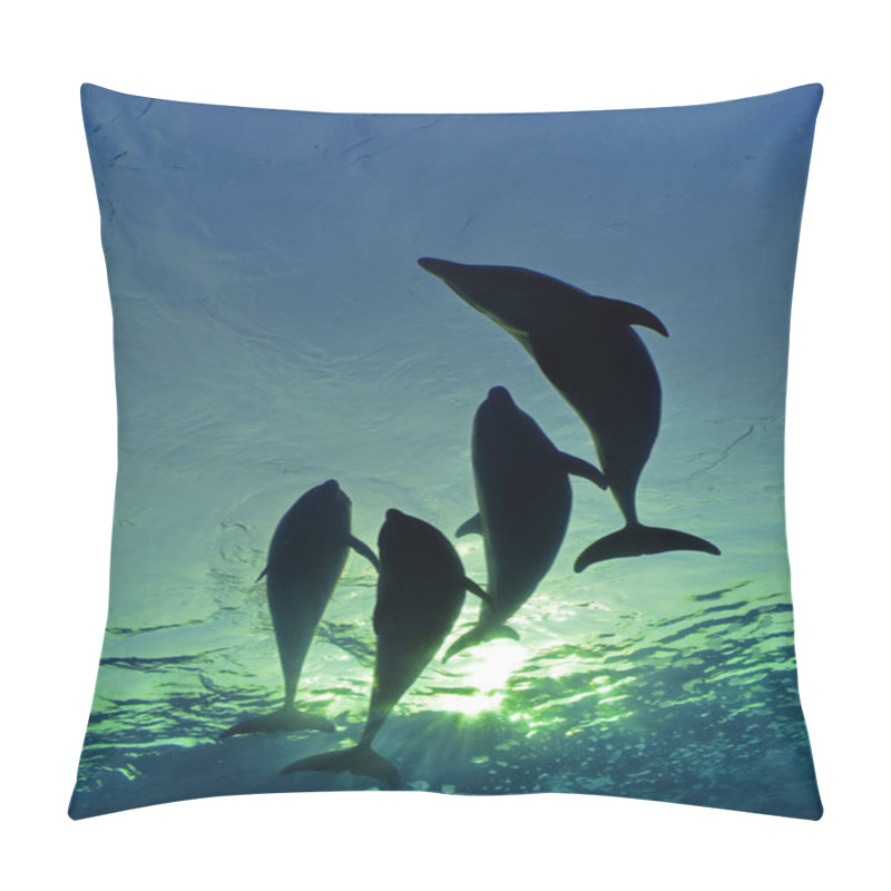 Personality  Dolphin Family Swimming Pillow Covers