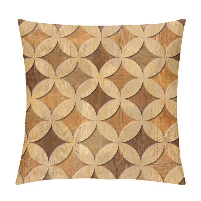 Personality  Interior Design Wallpaper - Paneling Pattern - Wood Texture Pillow Covers