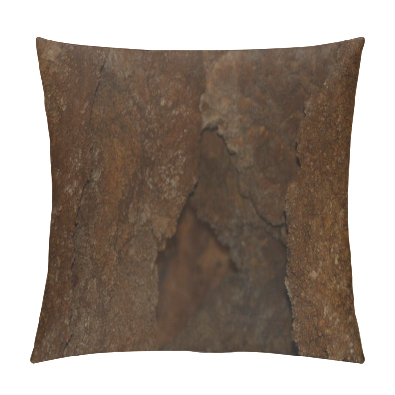 Personality  Explorers Observe Intricate, Jagged Rock Formations Within A Cave, Showcasing Natural Textures And Earthy Tones Of The Surrounding Environment. Pillow Covers