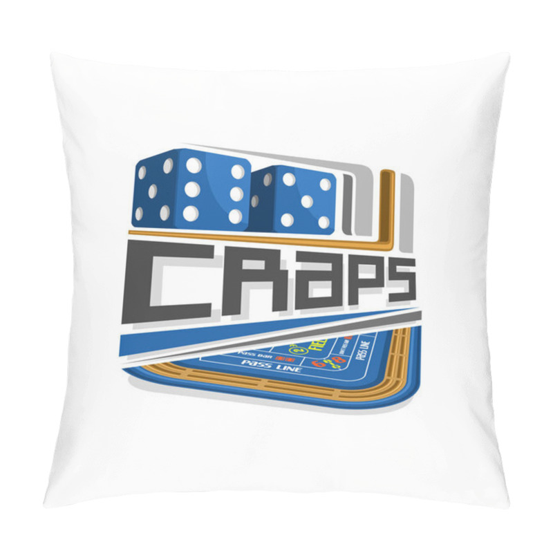 Personality  Vector Logo For Craps Gamble Pillow Covers