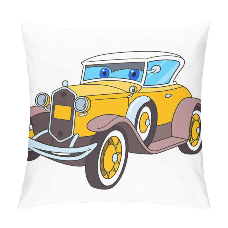 Personality  Cartoon Retro Old Car Pillow Covers