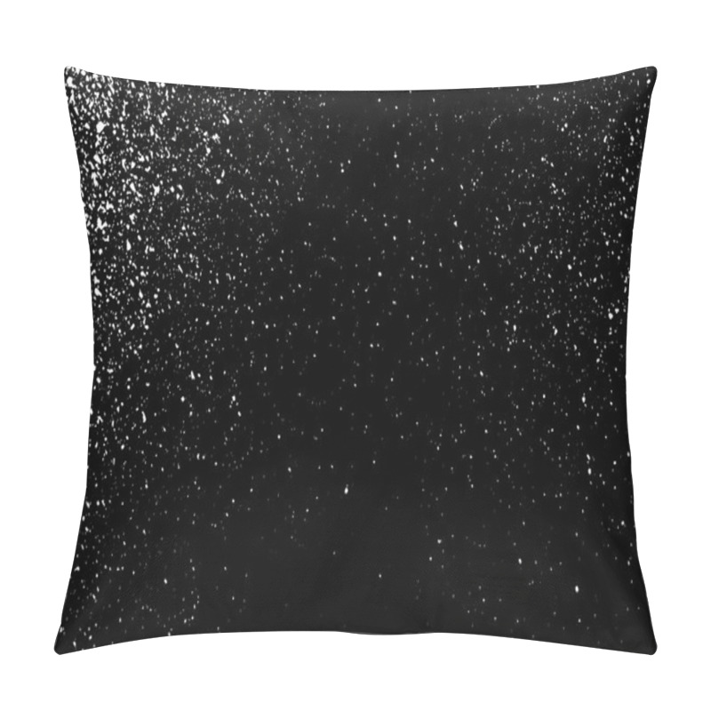 Personality  Grainy Abstract  Texture On A Black Background. Snow Texture. Design Element. Vector Illustration,eps 10. Pillow Covers