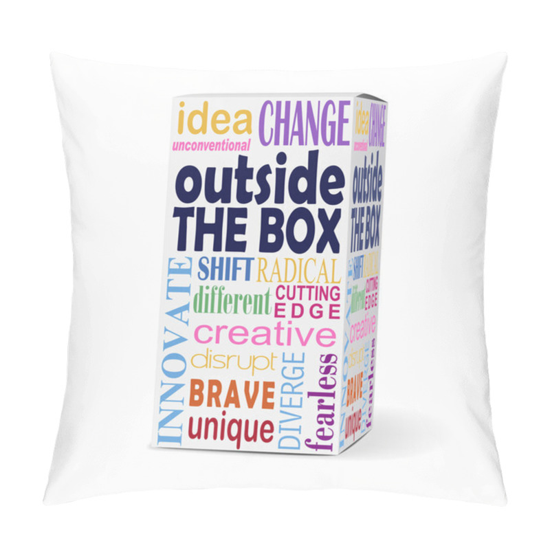 Personality  Outside The Box Words On Product Box Pillow Covers