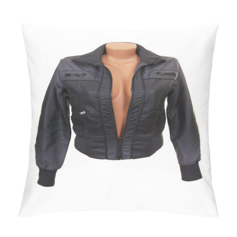 Personality  Stylish Gray Jacket. Pillow Covers