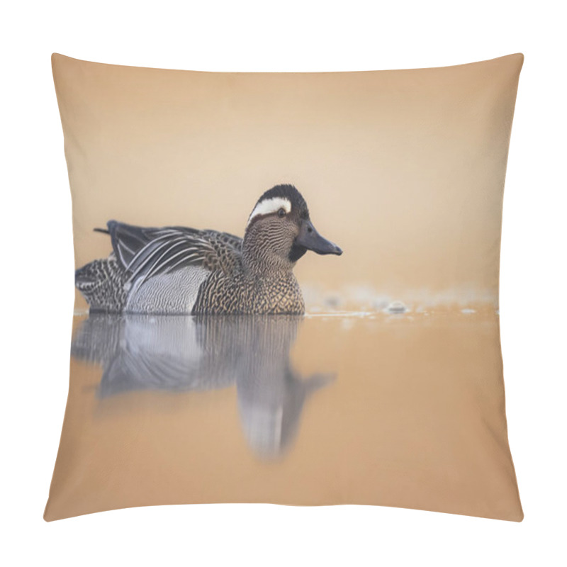 Personality  Garganey Bird ( Spatula Querquedula ) Close Up - Male Pillow Covers