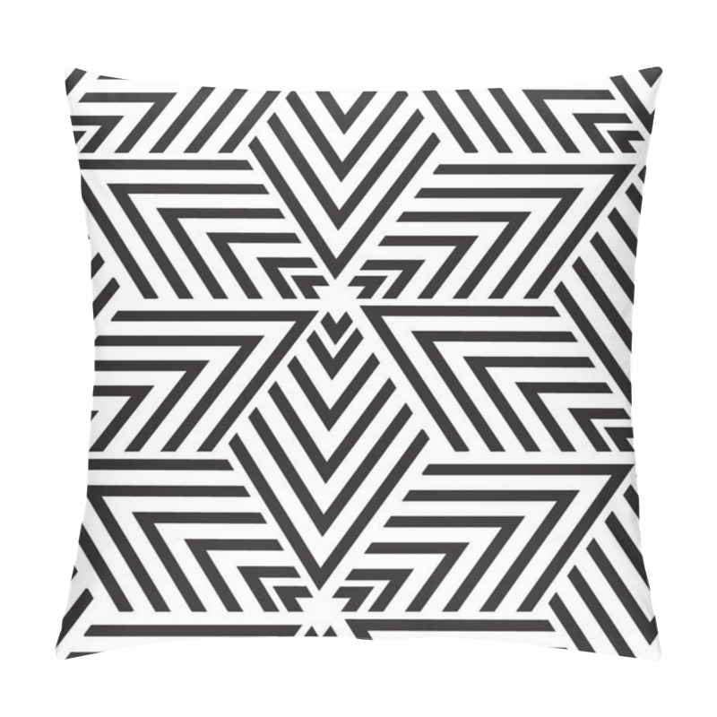 Personality  Vector Geometric Seamless Pattern. Modern Triangle Texture, Repe Pillow Covers