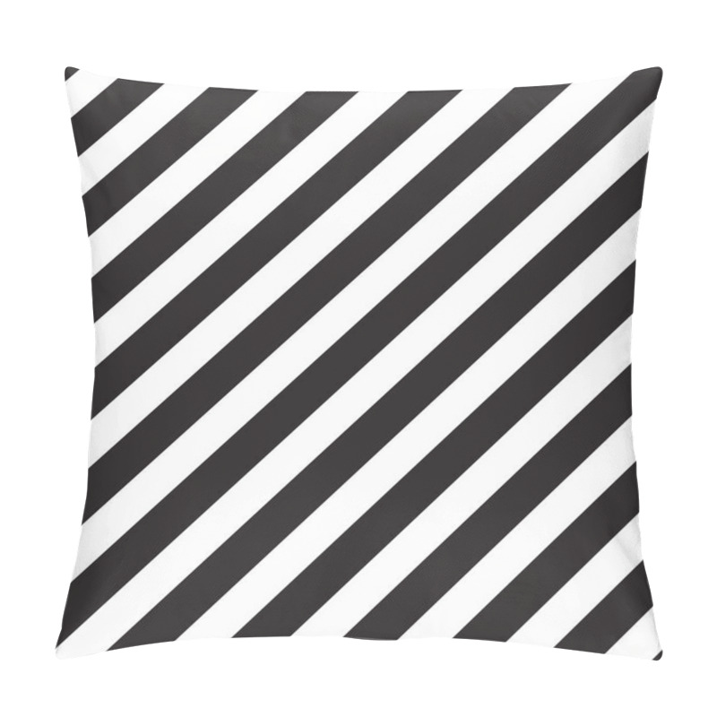 Personality  Classic Diagonal Lines Pattern On Black. Vector Design Pillow Covers