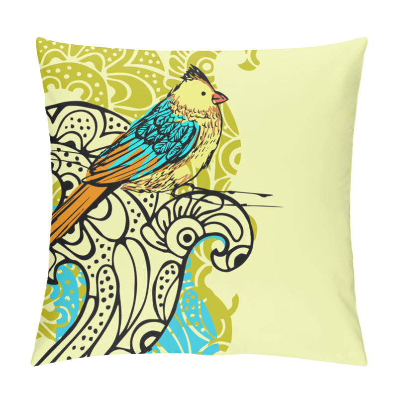 Personality  Bird Background Pillow Covers