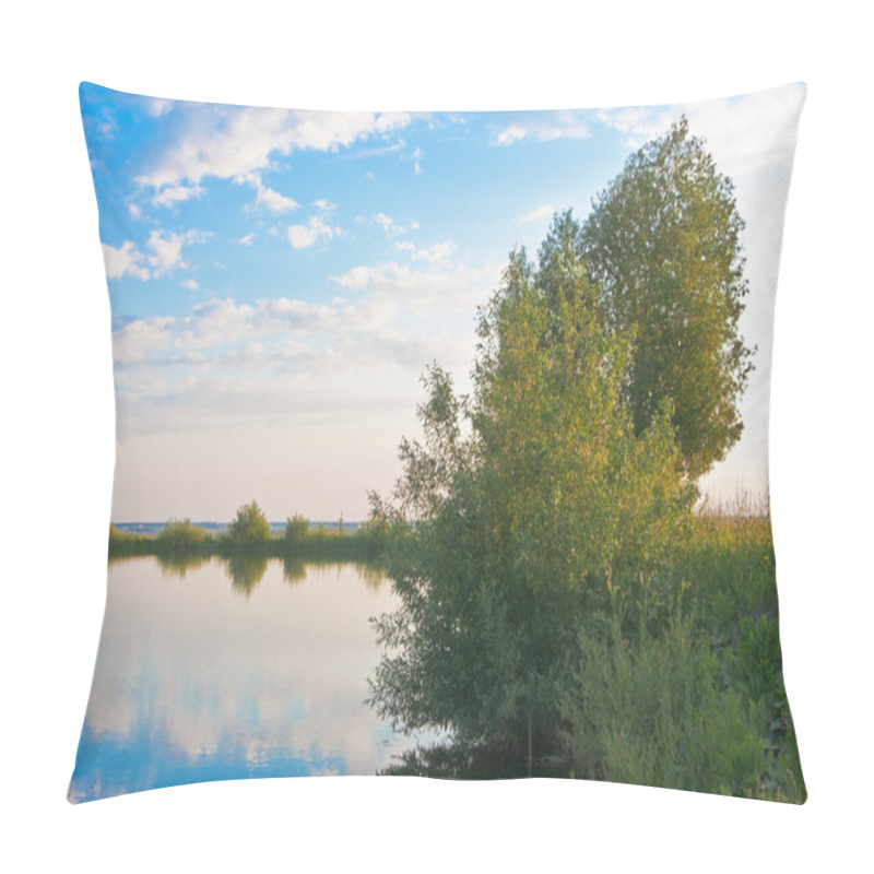 Personality  Willows At The Coast Of Pond Pillow Covers