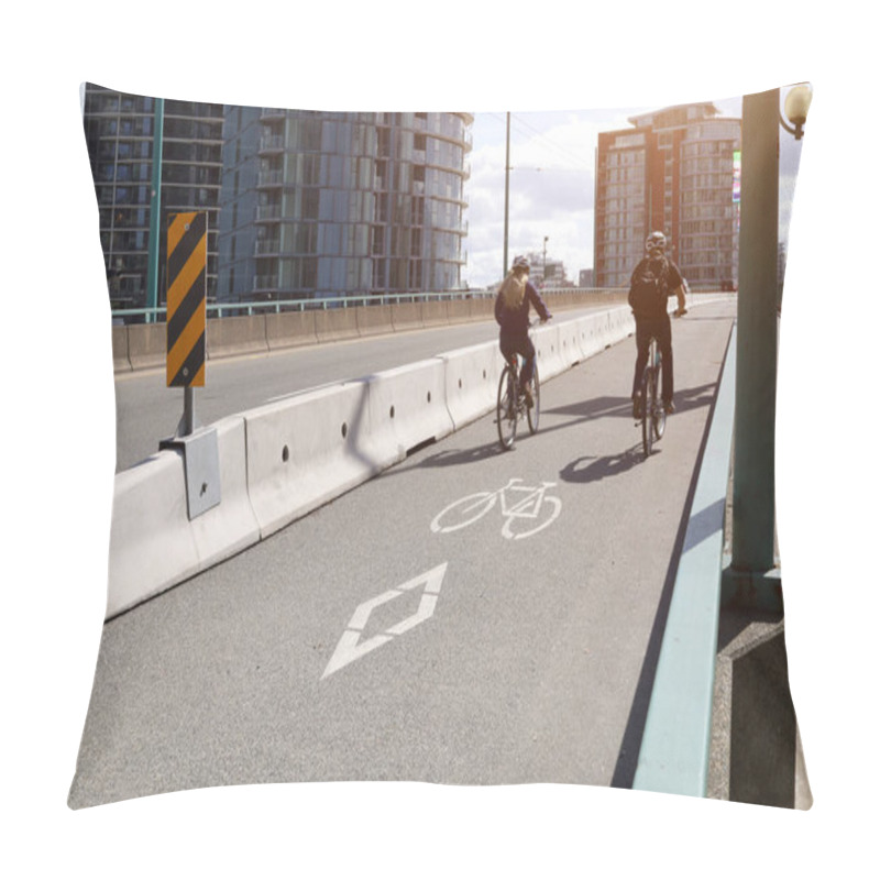 Personality  The Bike Line In The City Pillow Covers