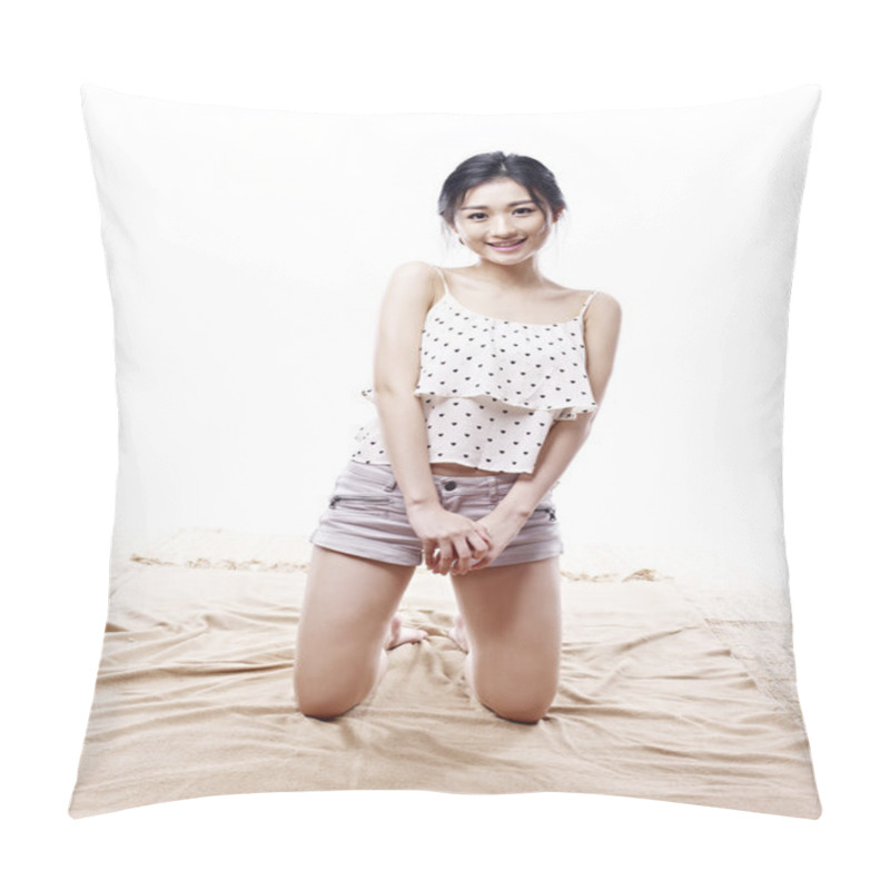 Personality  Portrait Of A Young Asian Woman Pillow Covers