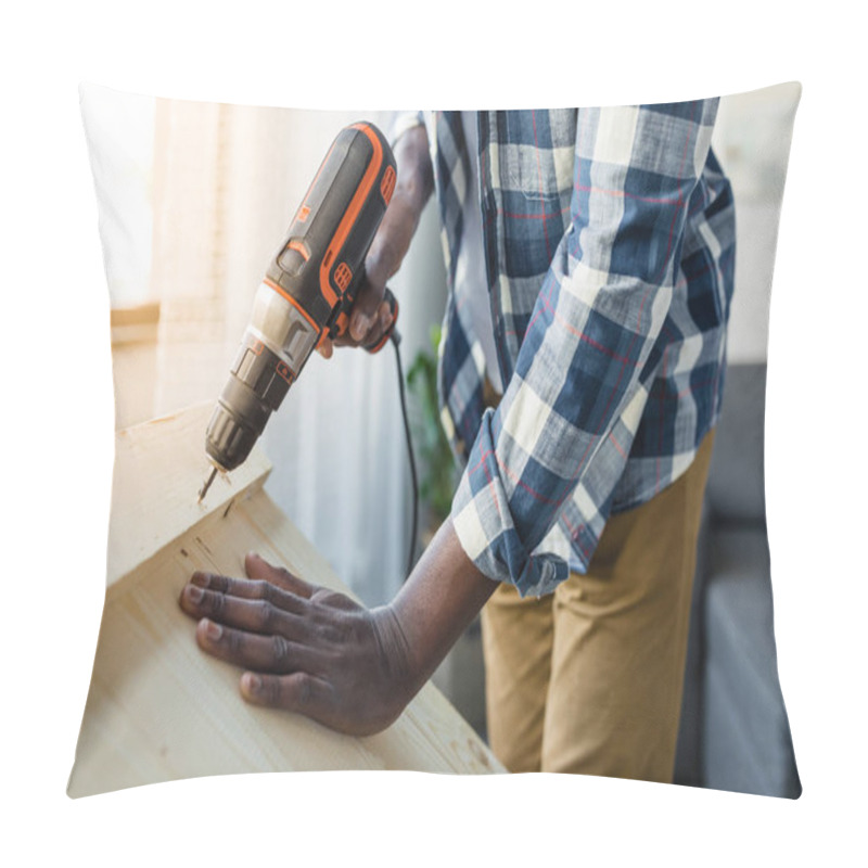 Personality  African-american Man With Perforator Pillow Covers