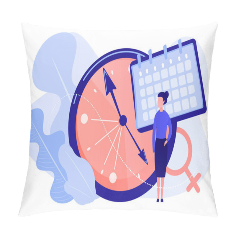 Personality  Menopause Concept Vector Illustration. Pillow Covers