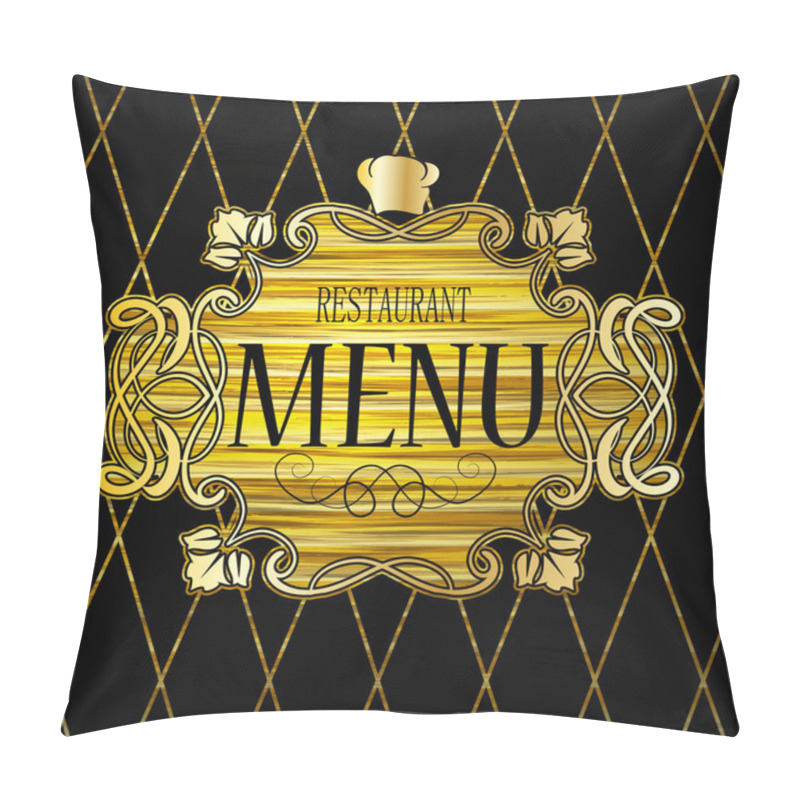 Personality  First Page Of The Restaurant Menu Pillow Covers