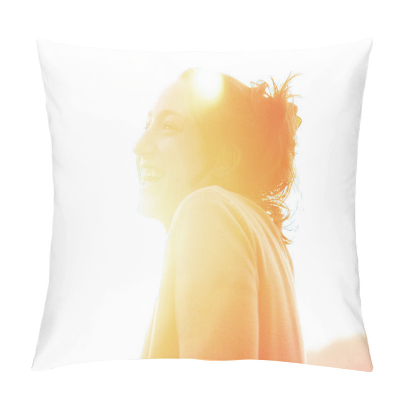 Personality  Smiling Girl Pillow Covers