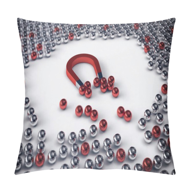 Personality  Magnet Attracts The Red Balls Pillow Covers