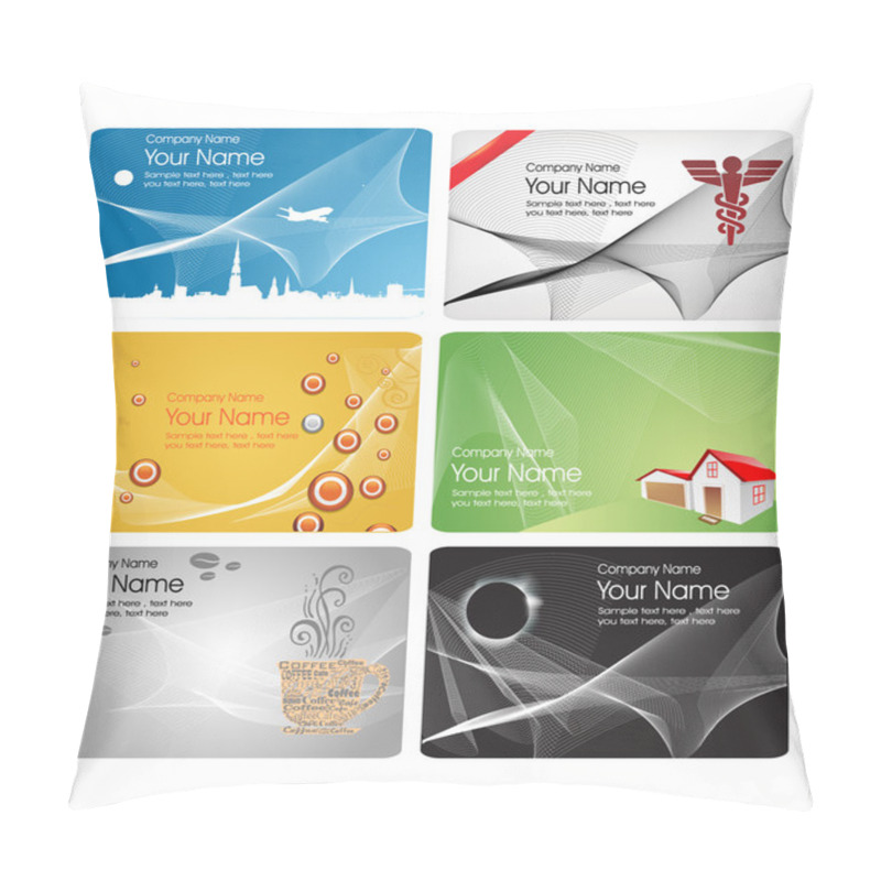 Personality  Vector Business Card Pillow Covers