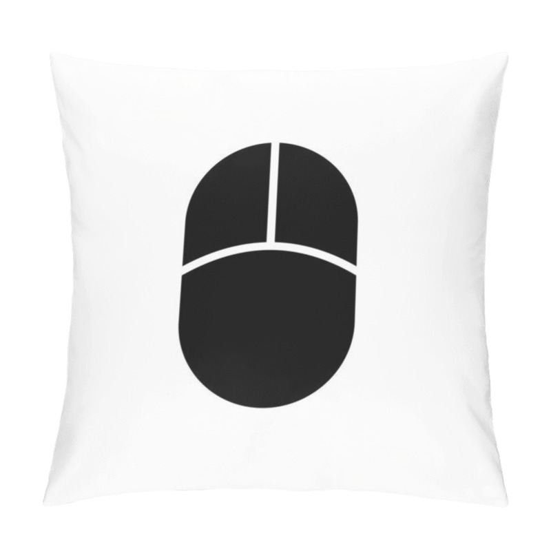 Personality  Mouse Icon Vector Illustration. Click Sign And Symbol. Pointer Icon Vector. Pillow Covers