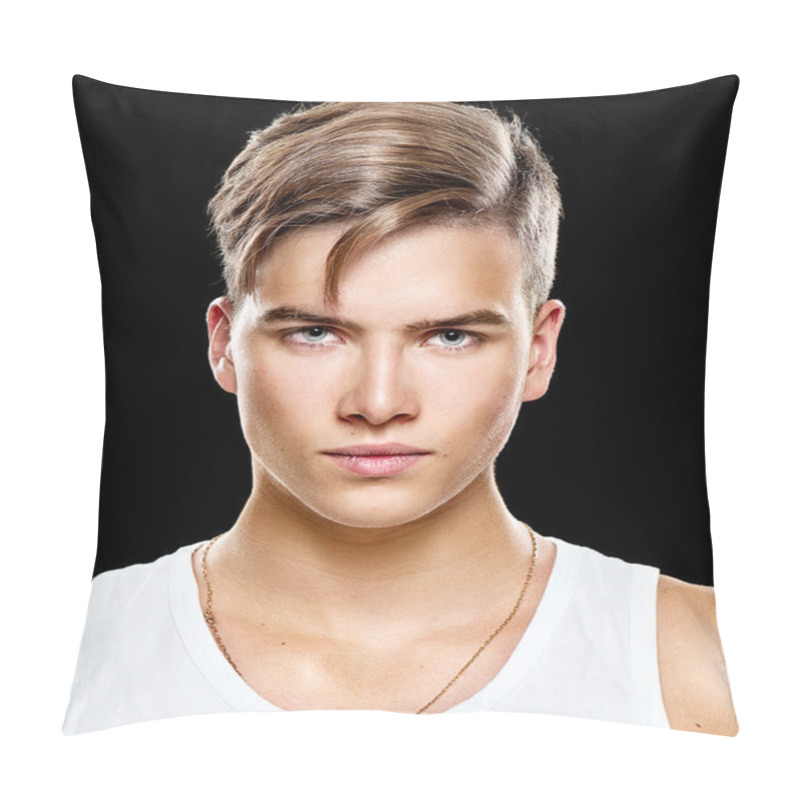 Personality  Handsome Young Man. Pillow Covers