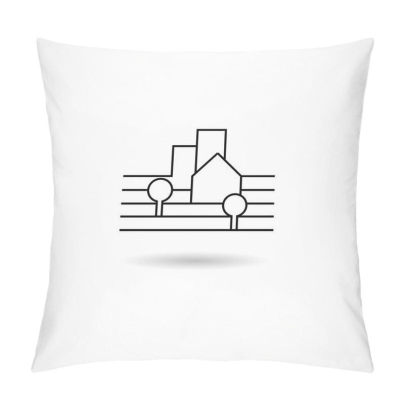 Personality  City Symbol Vector Pillow Covers