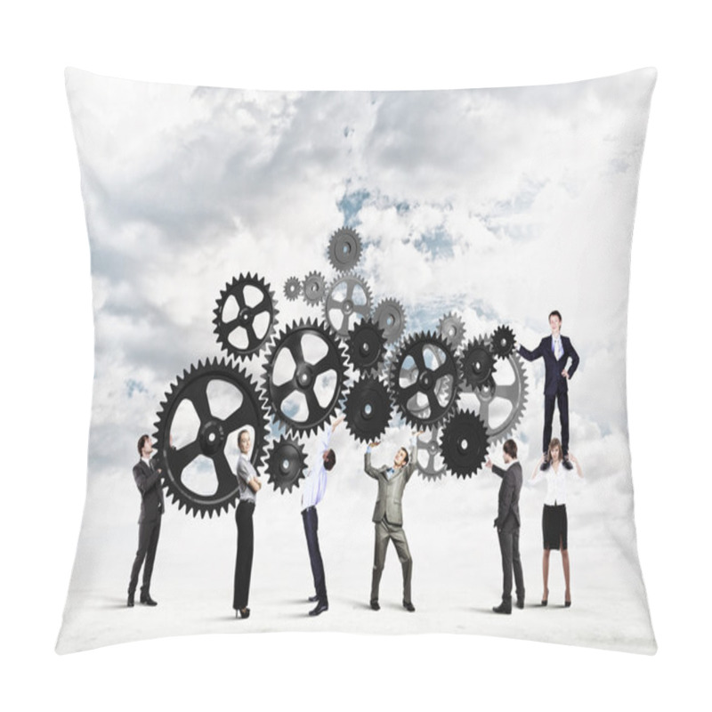 Personality  Teamwork Concept Pillow Covers