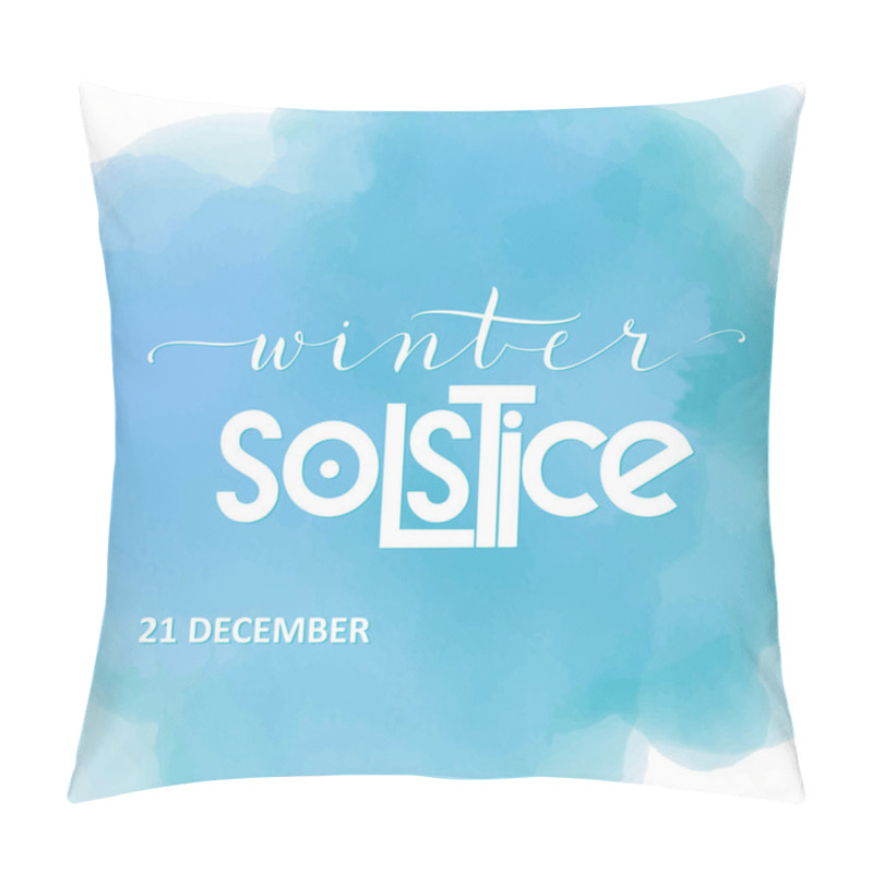 Personality  Winter Solstice Lettering.  Pillow Covers