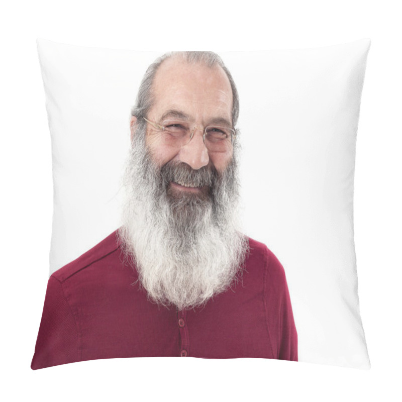 Personality  Senior With Full White Beard Pillow Covers