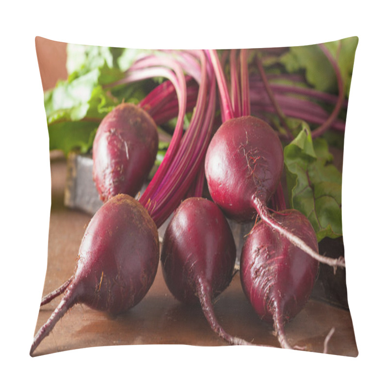 Personality  Fresh Beetroot On Wooden Background Pillow Covers