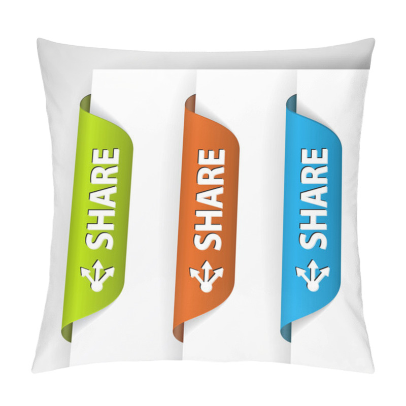 Personality  Share Labels Stickers On The Edge Of The (web) Page Pillow Covers