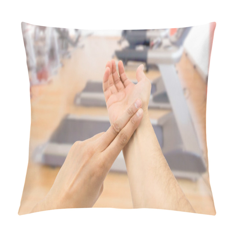 Personality  Taking Pulse At The Gym Pillow Covers