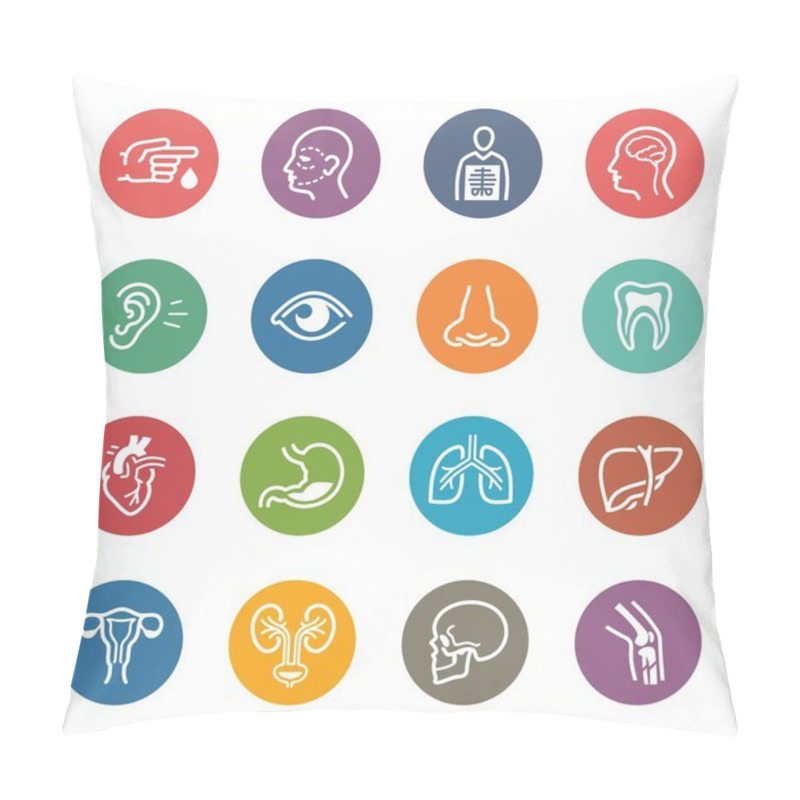 Personality  Medical & Health Care Specialties Icons Set 1 - Dot Series Pillow Covers