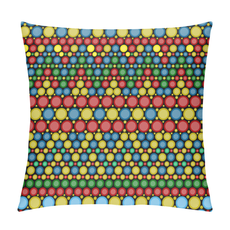 Personality  Australian Dot Pattern. Australian Aboriginal Geometric Art Conc Pillow Covers