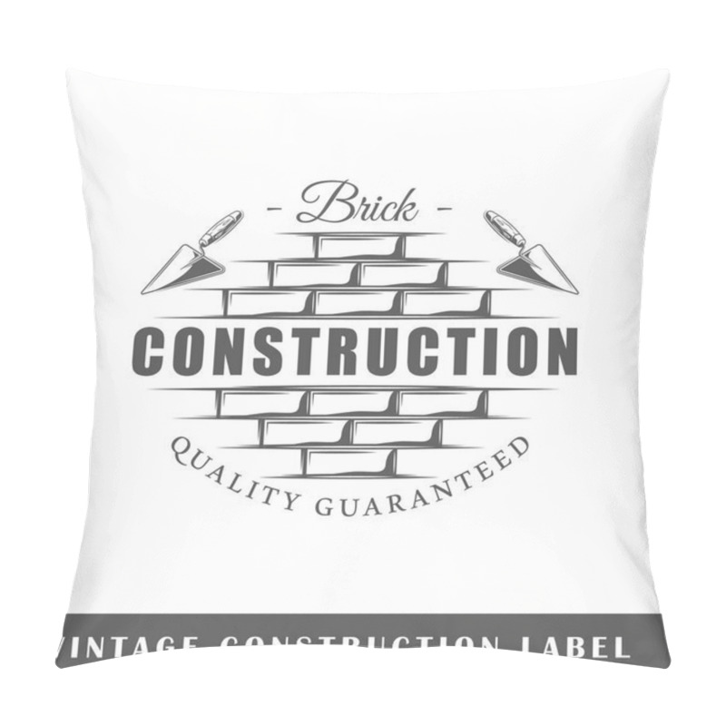 Personality  Construction Label Template Pillow Covers