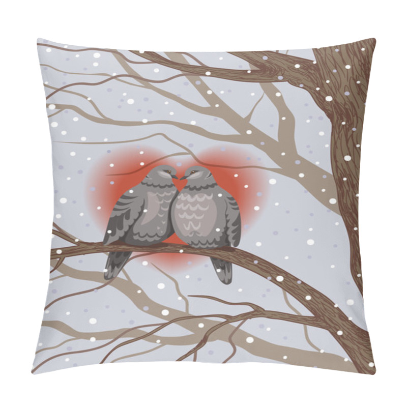 Personality  Pair Of Doves Pillow Covers