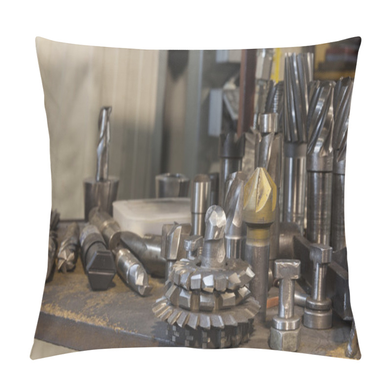 Personality  Metalworking Tools On Table Pillow Covers