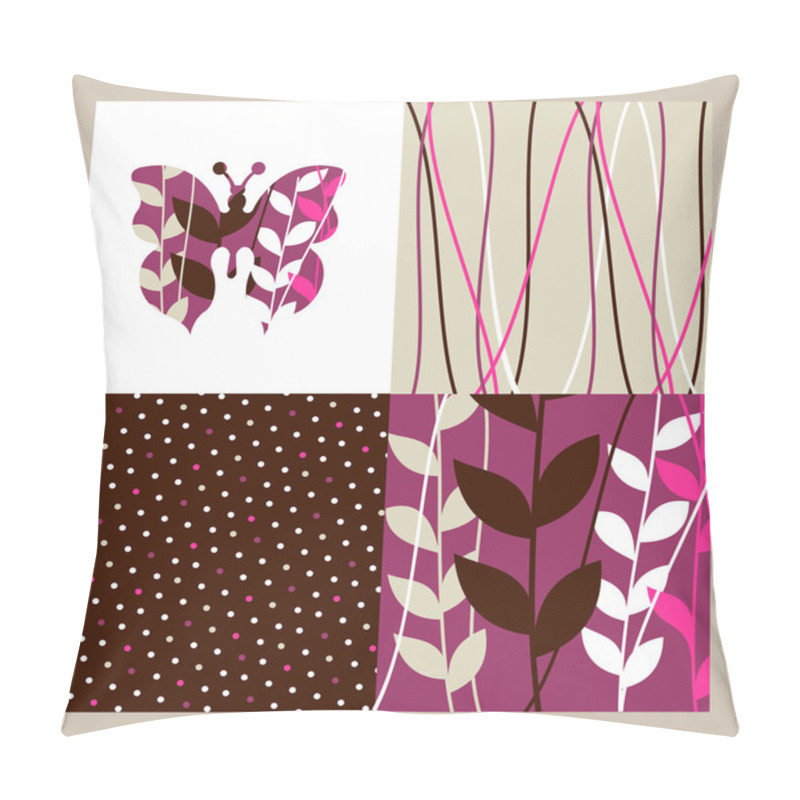 Personality  Butterfly And Flowers Pattern Pillow Covers