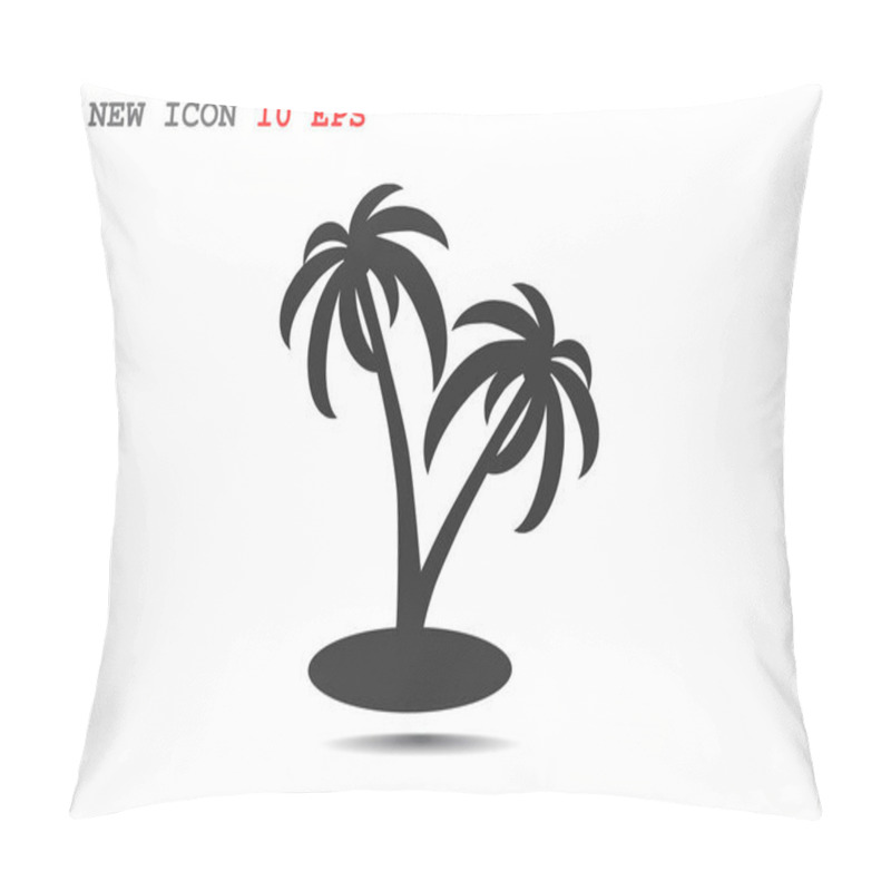 Personality  Exotic island with palm trees pillow covers