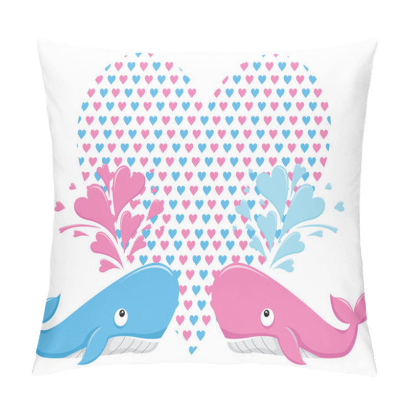 Personality  Cute Lovely Whale Pillow Covers