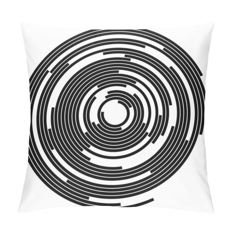 Personality  Abstract Concentric Circles Background Pillow Covers