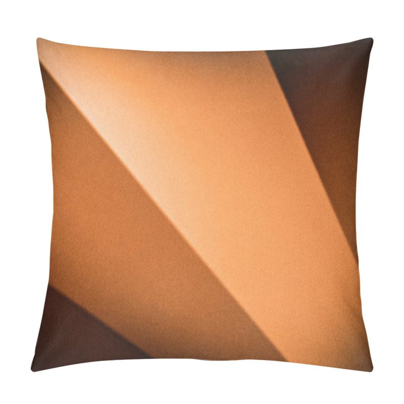 Personality  Vibrant Orange And Brown Gradient 4K Background With Intersecting Angular Lines And A Subtle Grainy Texture, Offering A Warm, Eye-catching Contrast In A Modern Design Aesthetic Pillow Covers