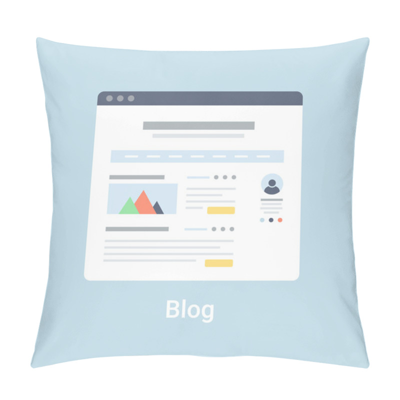 Personality  Blog Wireframe Pillow Covers