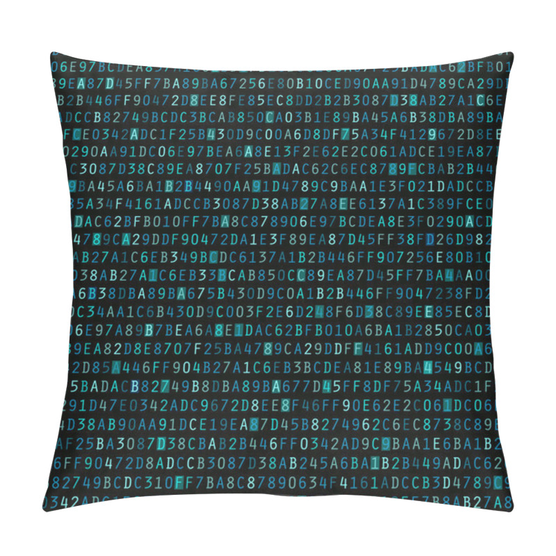 Personality  Repeating Blue Hexadecimal Background Pillow Covers