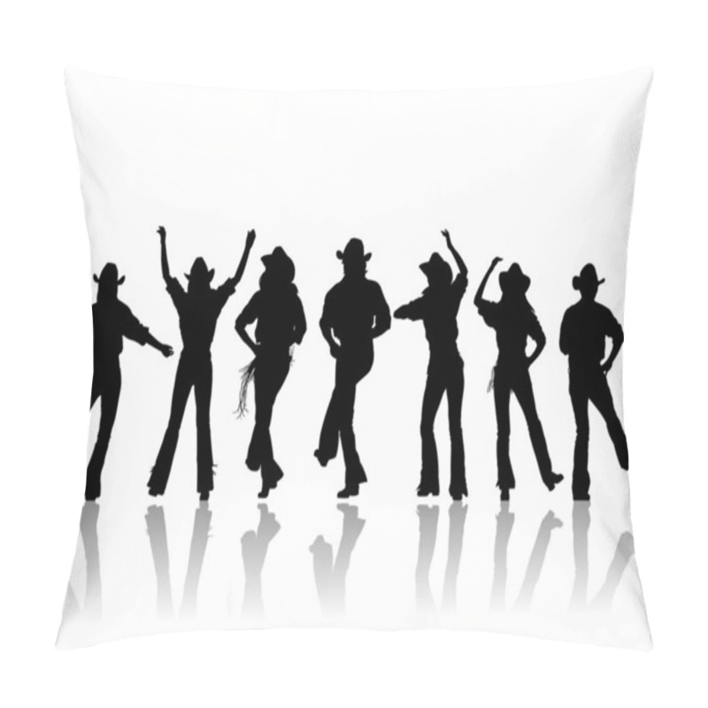 Personality  Cowboy Dance Silhouette Pillow Covers