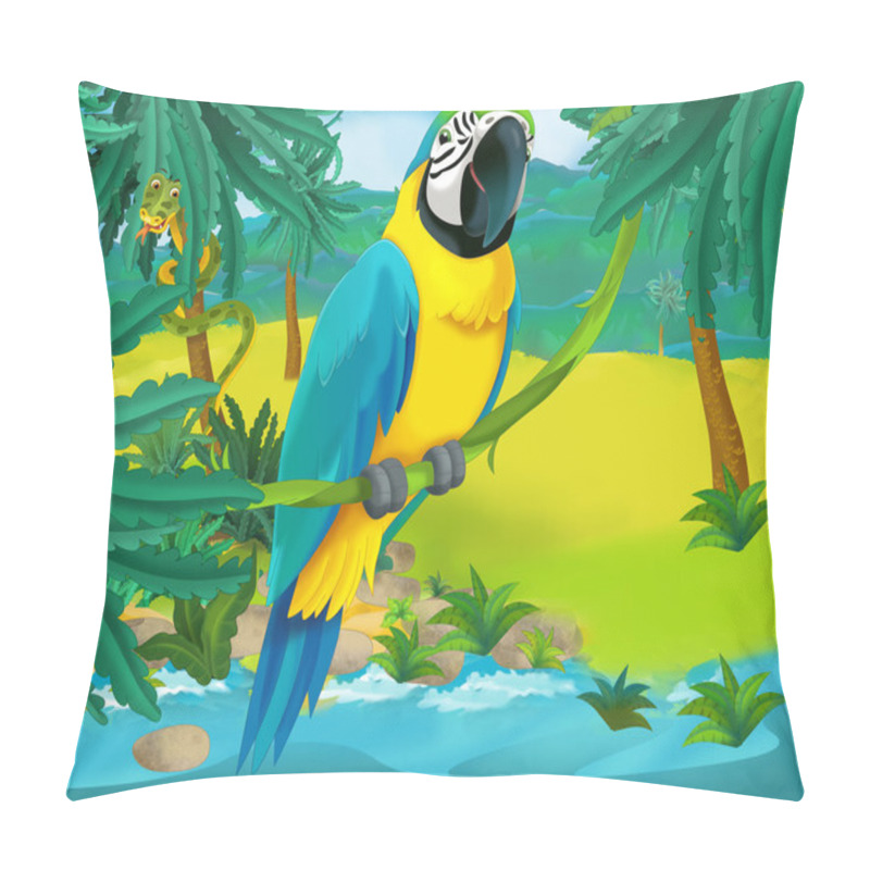 Personality  Cartoon Parrot Pillow Covers