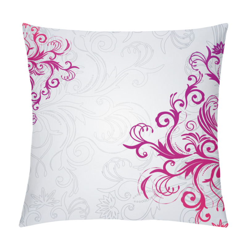 Personality  Abstract Vector Floral Background With East Flowers. Pillow Covers