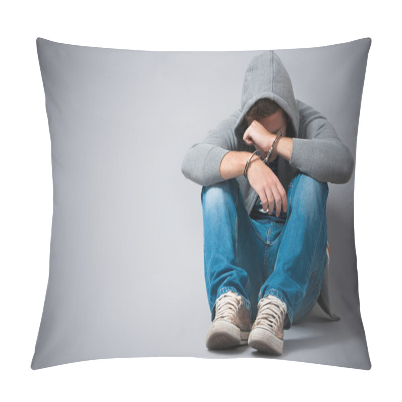 Personality  Arrested Teenager With Handcuffs Pillow Covers