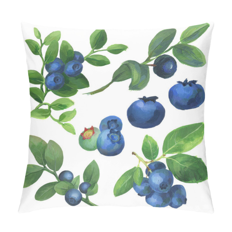 Personality  Blueberry Acrylic Set Pillow Covers